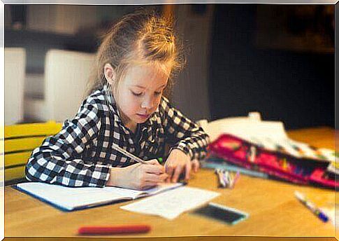 The child needs to be able to concentrate at his desk.