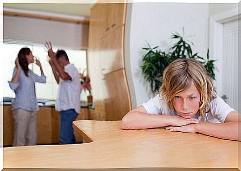 Arguing in front of children damages a child’s emotional life