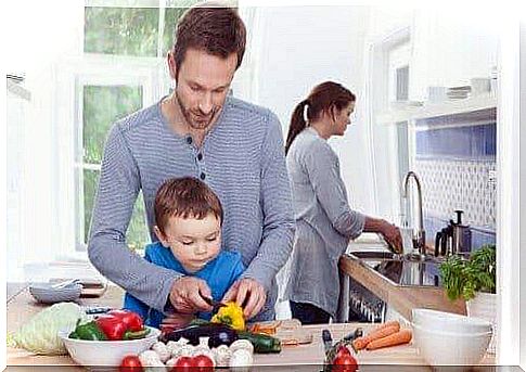 The benefits of cooking with a child