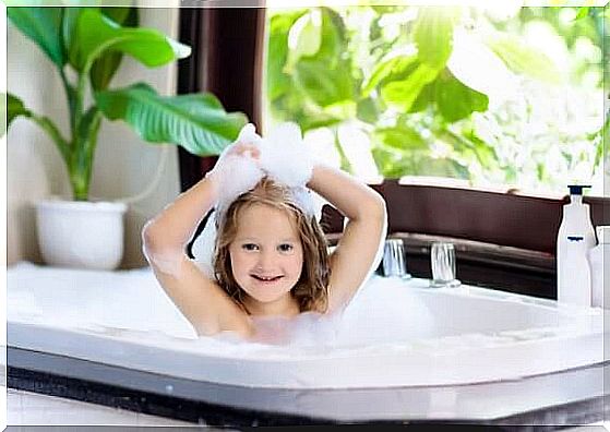 When can a child start bathing alone?